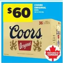 Real Canadian Liquorstore Coors Original offer