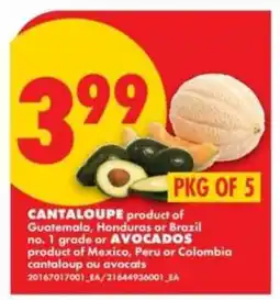 No Frills Cantaloupe or Avocados offer