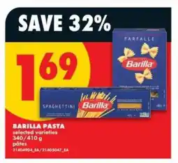No Frills Barilla Pasta offer