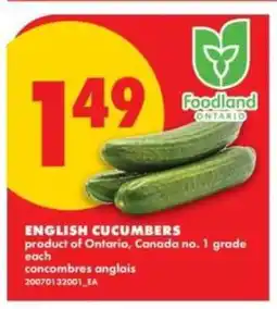 No Frills ENGLISH CUCUMBERS offer