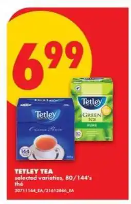 No Frills TETLEY TEA offer