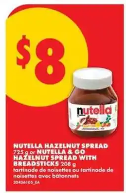 No Frills NUTELLA HAZELNUT SPREAD offer