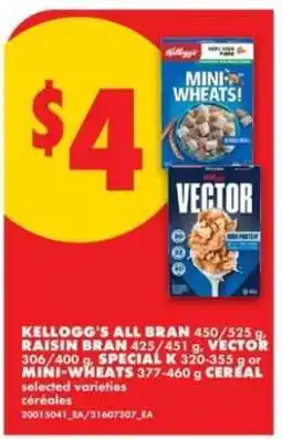 No Frills Kellogg's Cereals offer