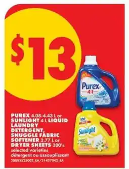 No Frills PUREX or SUNLIGHT Laundry Products offer