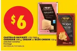 No Frills CASTELLO HAVARTI, CHEDDAR, CREAM or BLUE CHEESE offer