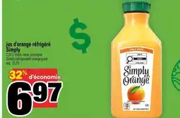 Super C jus d'orange réfrigéré Simply offer