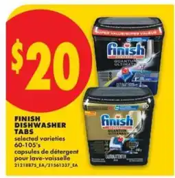 No Frills FINISH DISHWASHER TABS offer