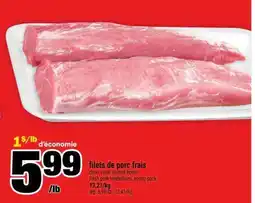 Super C FILETS DE PORC FRAIS offer