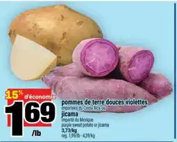 Super C pommes de terre douces violettes ou jicama offer