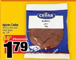Super C épices Cedar offer