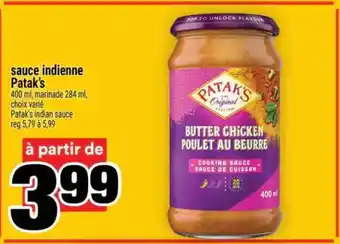 Super C SAUCE INDIENNE PATAK'S offer
