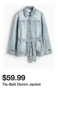 H&M Tie-Belt Denim Jacket offer
