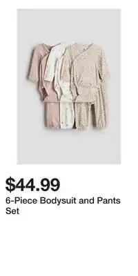 H&M 6-Piece Bodysuit and Pants Set offer