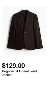 H&M Regular-Fit Linen-Blend Jacket offer