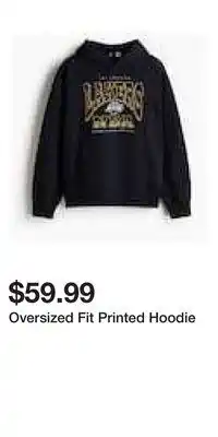 H&M Oversized Fit Printed Hoodie offer