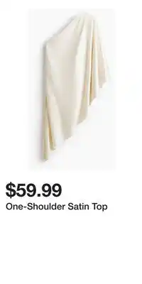 H&M One-Shoulder Satin Top offer