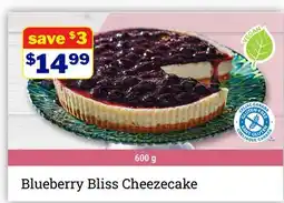 M & M Food Market Blueberry Bliss Cheezecake offer