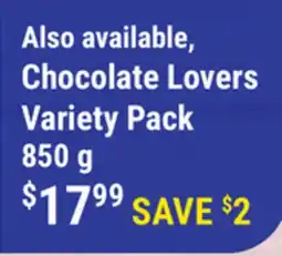 M & M Food Market Chocolate Lovers Variety Pack offer