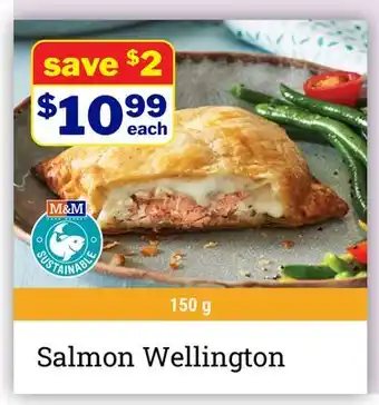 M & M Food Market Salmon Wellington offer