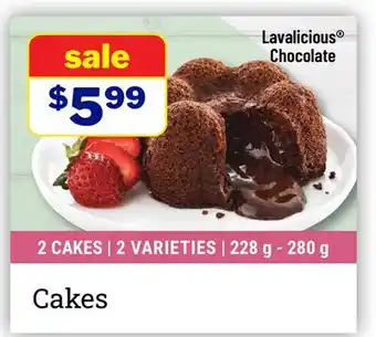M & M Food Market Lavalicious Chocolate Cakes offer