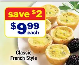 M & M Food Market Classic French Style Mini Quiche offer