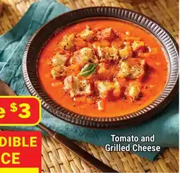 M & M Food Market Tomato and Grilled Cheese Soups offer