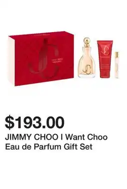 Sephora JIMMY CHOO I Want Choo Eau de Parfum Gift Set offer