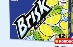 Walmart Brisk lemon or zero sugar iced tea offer