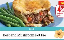 M & M Food Market Beef and Mushroom Pot Pie offer