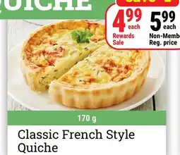 M & M Food Market Classic French Style Quiche offer