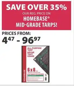 Co-op Homebase mid-grade tarps! offer