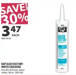 Co-op Dap alex fast dry white caulking offer