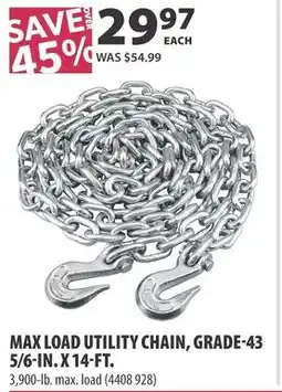 Co-op Max load utility chain, grade-43 5/6-in. x 14-ft. offer