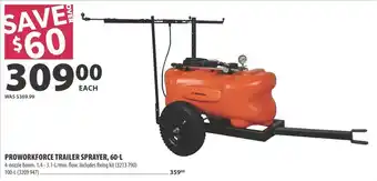 Co-op Proworkforce trailer sprayer offer