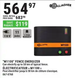 BMR M1100 FENCE ENERGIZER offer