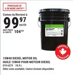 BMR 15W40 DIESEL MOTOR OIL offer
