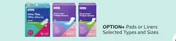 Rexall OPTION + Pads or Liners offer