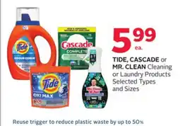 Rexall TIDE, CASCADE or MR. CLEAN Cleaning or Laundry Products offer
