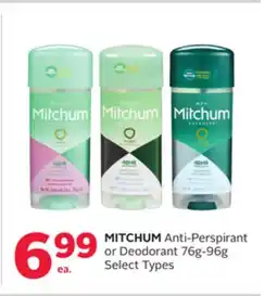 Rexall MITCHUM Anti-Perspirant or Deodorant offer