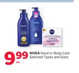 Rexall NIVEA Hand or Body Care offer