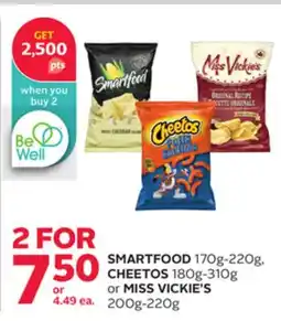 Rexall SMARTFOOD 170g-220g, CHEETOS 180g-310g or MISS VICKIE'S 200g-220g offer