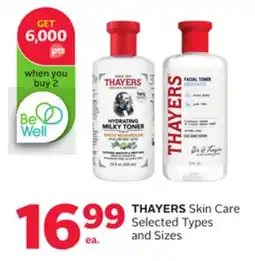 Rexall THAYERS Skin Care offer