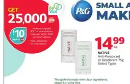 Rexall NATIVE Anti-Perspirant or Deodorant offer