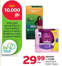 Rexall DEPEND or POISE Value Pack offer