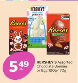 Rexall HERSHEY'S Assorted Chocolate Bunnies or Egg offer