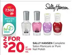 Rexall SALLY HANSEN Complete Salon Manicure or Pure Nail Polish offer