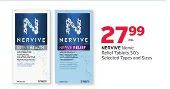 Rexall NERVIVE Nerve Relief Tablets offer