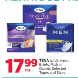 Rexall TENA Underwear, Briefs, Pads or Guards offer