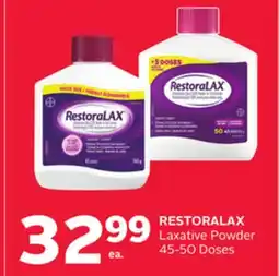 Rexall RESTORALAX Laxative Powder offer