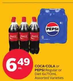 Rexall COCA-COLA or PEPSI Regular or Diet offer